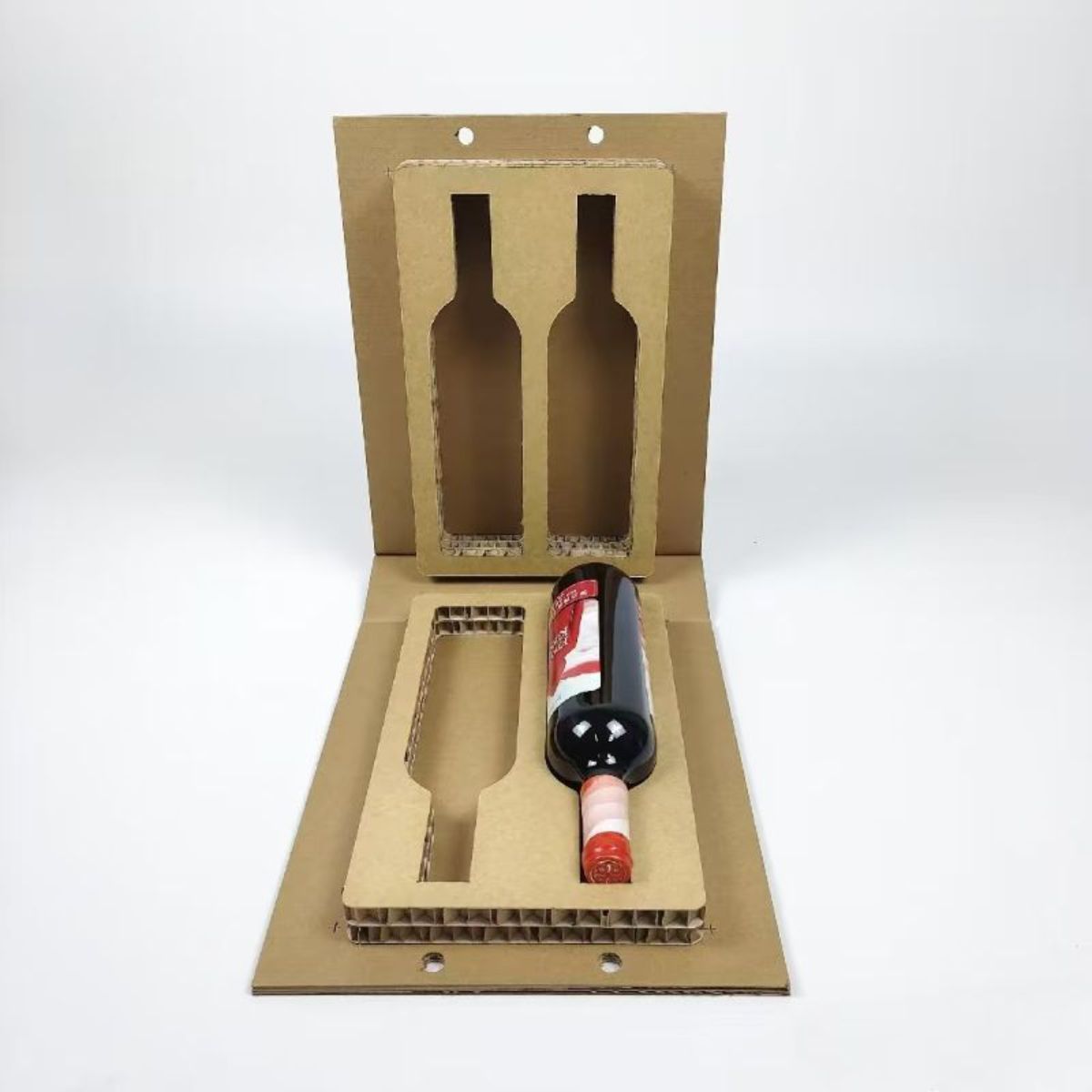 Zemeijia New Corrugated Wine Gaveæske