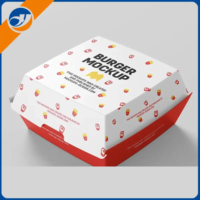 Farverig hamburgerboks